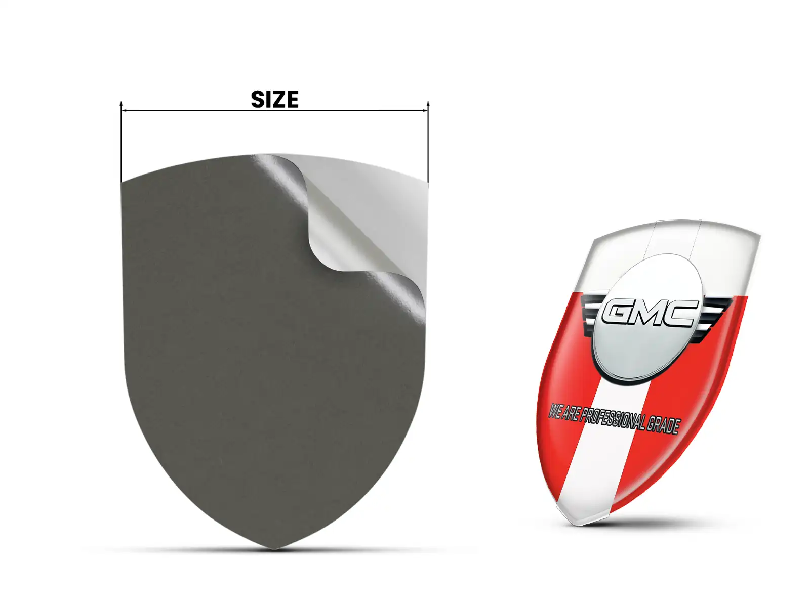 GMC Doming Sticker Hochwertig Pro Anpassbar